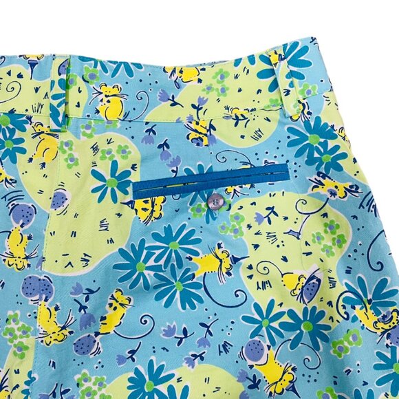 Lilly Pulitzer Vintage Shorts Mice Golfing Print Size 6 - Picture 5 of 9